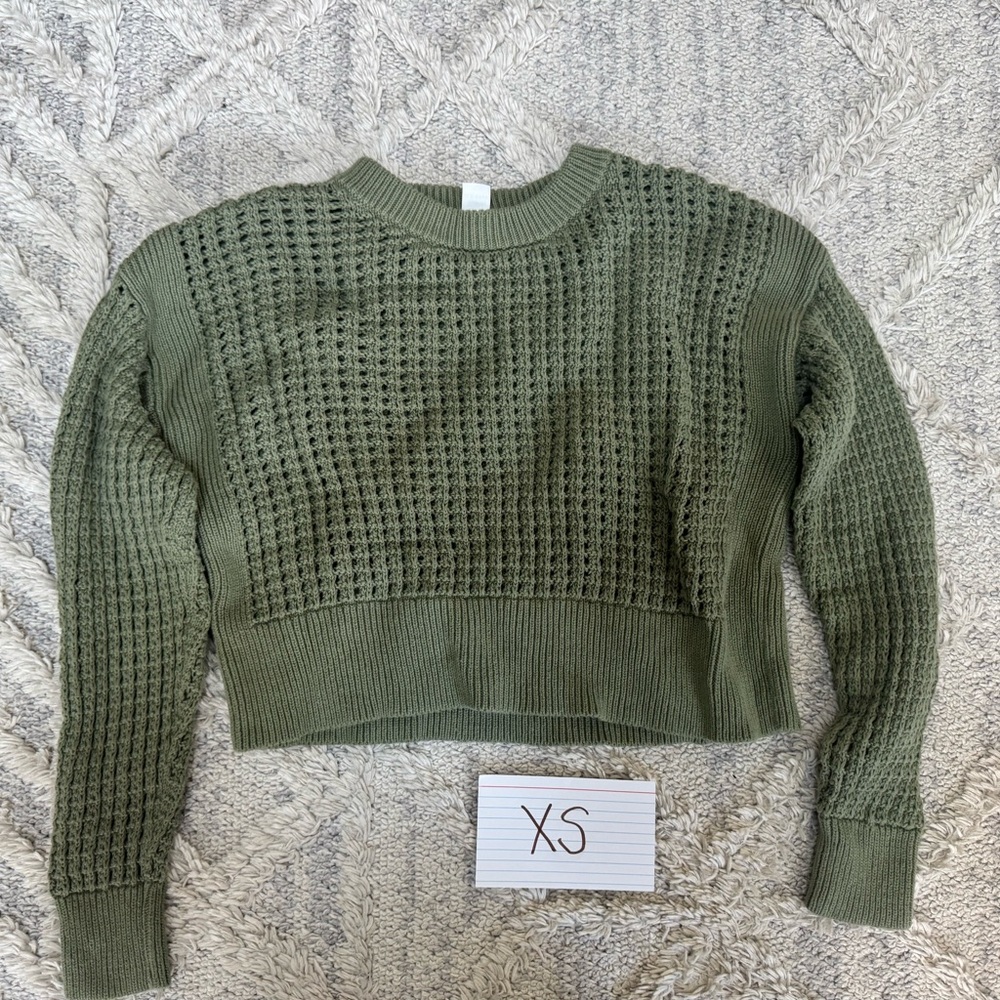 Olive Green Knit Sweater
